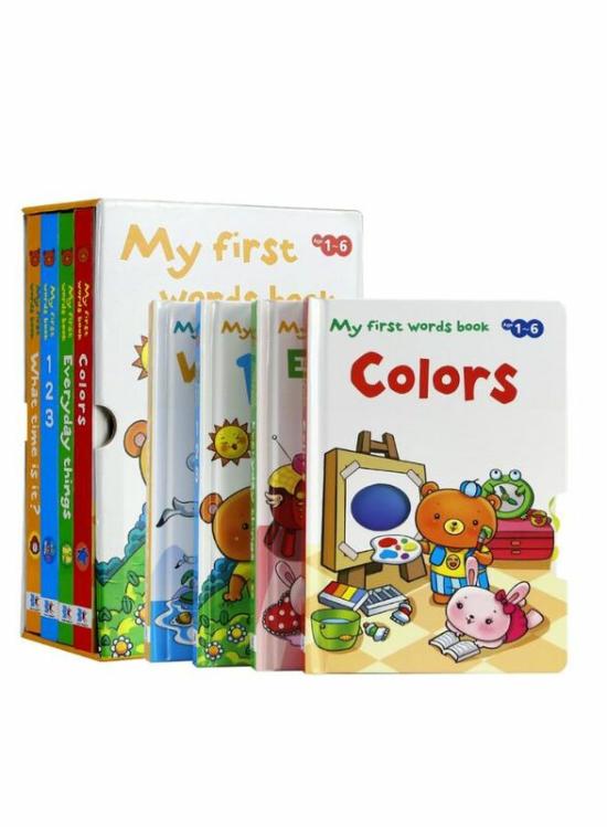 Children’s Books |   4 Book Set, First Word Pop Up Book Set For Kids, Basic Skill And Literacy Learning Book For Kids Aged 1 To 6, Time, Counting, Colors, And Everyday Things Children's Books Children's Books