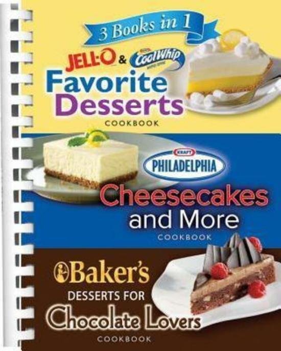 Cookbooks & Food |   Jell-O, Cool Whip, Philadelphia Cream Cheese, Baker’s Chocolate 3 Books In 1: Favorite Desserts Cook.Paperback,By :Pil Cookbooks & Food Cookbooks & Food