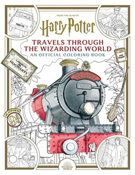 Crafts, Hobbies & Home |   Harry Potter Travels Through The Wizarding World An Official Coloring Book By Insight Editions Paperback Crafts, Hobbies & Home Crafts, Hobbies & Home