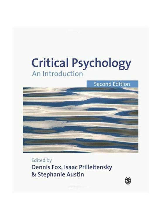 Health, Fitness & Dieting |   Critical Psychology: An Introduction, 2Nd Edition, Paperback Book, By: Dennis Fox, Isaac Prilleltensky And Stephanie Austin Health, Fitness & Dieting Health, Fitness & Dieting