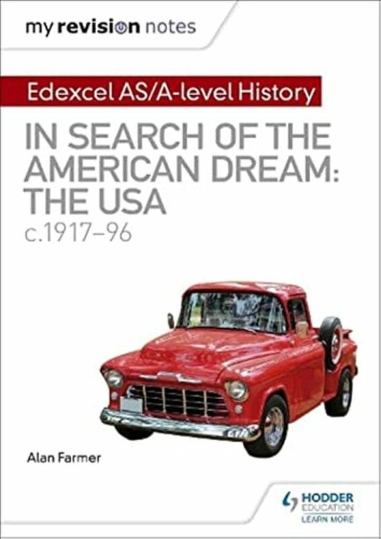 History & Archaeology |   My Revision Notes: Edexcel As/A-Level History: In Search Of The American Dream: The Usa, C1917-96 By Farmer, Alan Paperback History & Archaeology History & Archaeology