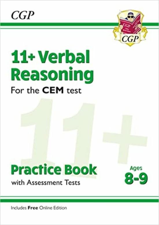 Reference |   11+ Cem Verbal Reasoning Practice Book & Assessment Tests Ages 89 With Online Edition By Cgp Books – Cgp Books Paperback Reference Reference