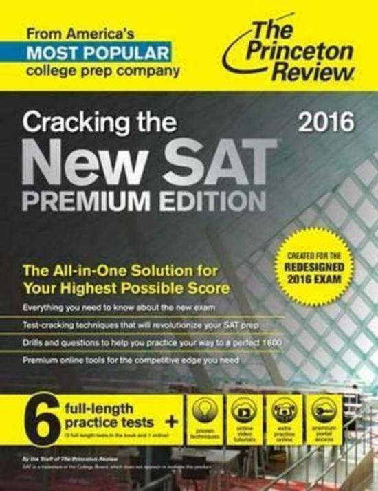 Reference |   Cracking The New Sat Premium Edition, 2016.Paperback,By : Reference Reference