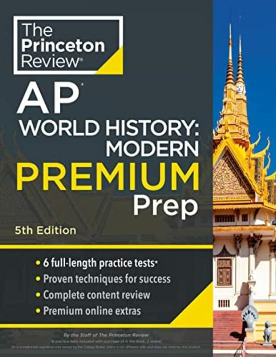 Reference |   Princeton Review Ap World History Modern Premium Prep 2024 By The Princeton Review Paperback Reference Reference