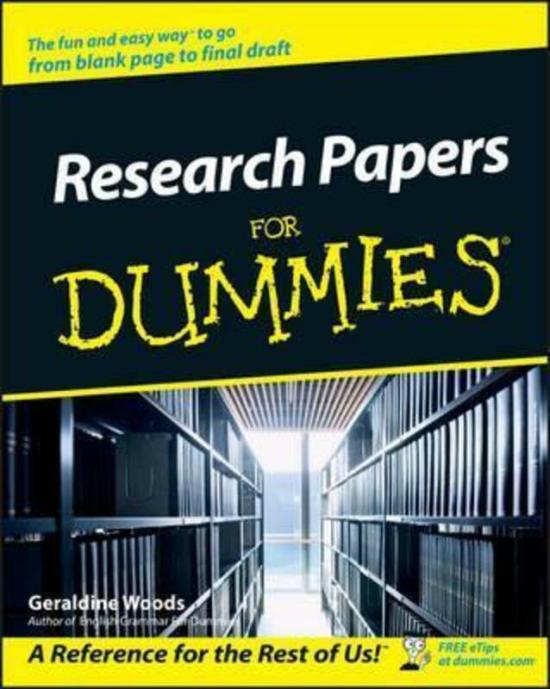 Reference |   Research Papers For Dummies,Paperback,Bygeraldine Woods Reference Reference