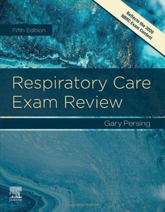 Reference |   Respiratory Care Exam Review By Persing, Gary (Program Director, Respiratory Therapy Program, Tulsa Community College, Tulsa, Ok) Paperback Reference Reference