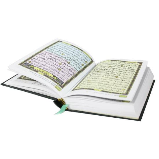 Religion & Spirituality |   The Holy Qur’An With Ottoman Painting With The Substantive Division Of The Verses Of The Holy Qur’An Objective White 17X12 Cm Religion & Spirituality Religion & Spirituality