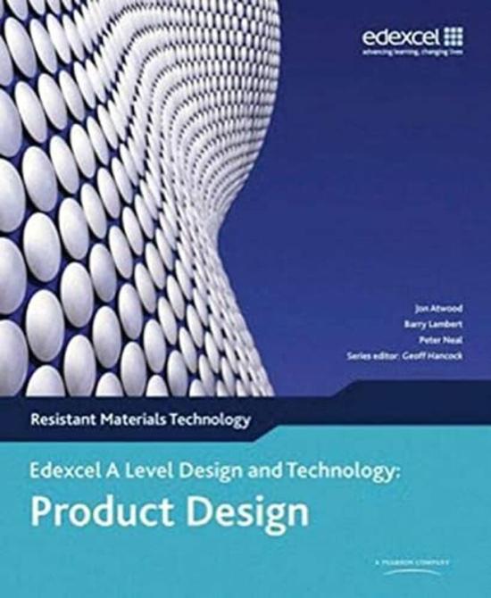 Science & Math |   A Level Design And Technology For Edexcel: Product Design: Resistant Materials By Jon Attwood Paperback Science & Math Science & Math