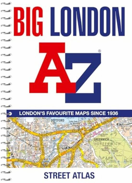 Travel |   Big London A-Z Street Atlas By A-Z Maps – Paperback Travel Travel