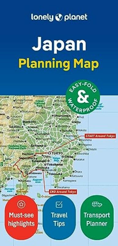 Travel |   Lonely Planet Japan Planning Map By Lonely Planet -Paperback Travel Travel