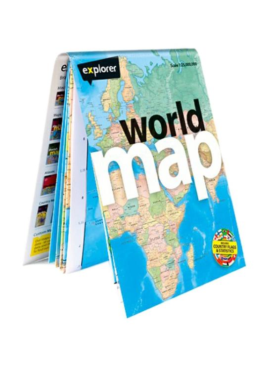 Travel |   World Map, Paperback Folded Map, By: Explorer Publishing Travel Travel