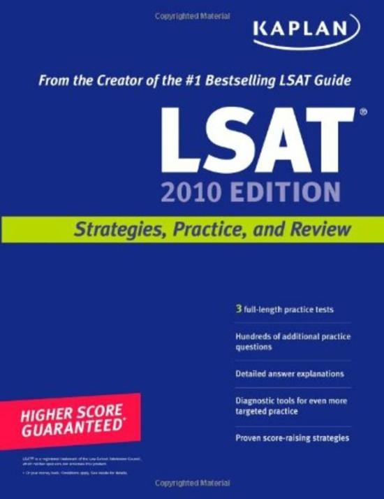 Reference |   Kaplan Lsat 2010 Edition: Strategies, Practice, And Review, Paperback Book, By: Kaplan Reference Reference