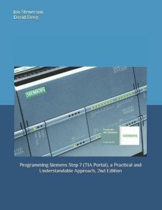 Reference |   Programming Siemens Step 7 (Tia Portal), A Practical And Understandable Approach, 2Nd Edition,Paperback,Bydeeg, David – Stenerson, Jon Reference Reference